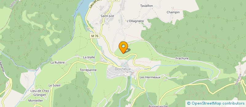 localisation de l'entreprise MADAME COLETTE DESORMEAUX  DOIZIEUX