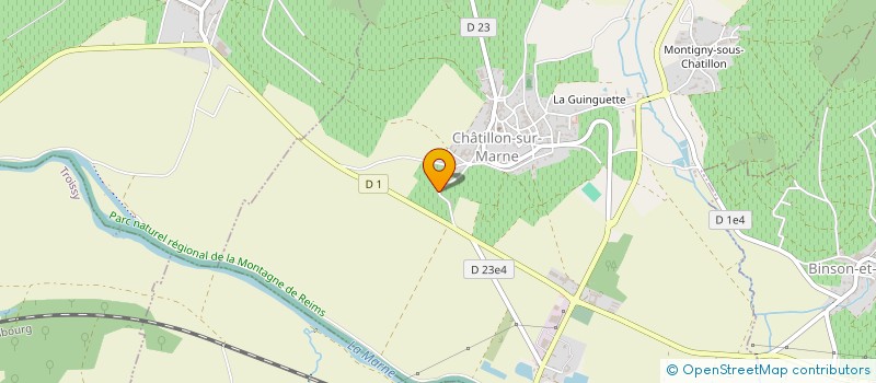 localisation de l'entreprise MADAME COLETTE DEVILLERS  CHATILLON-SUR-MARNE