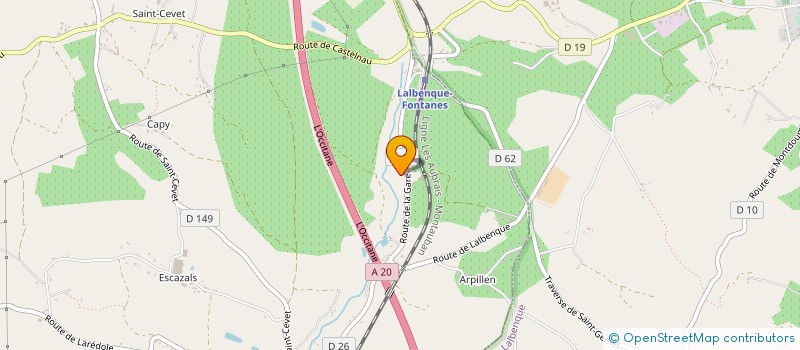 localisation de l'entreprise MADAME COLETTE DODANE  MONTDOUMERC