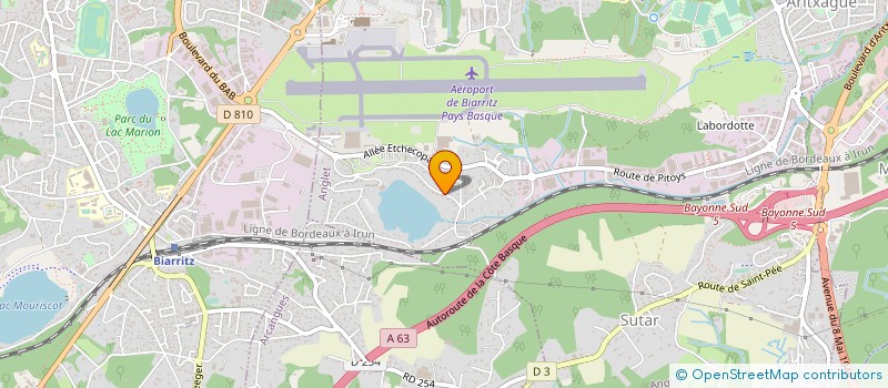 localisation de l'entreprise MADAME COLETTE DOU à ANGLET