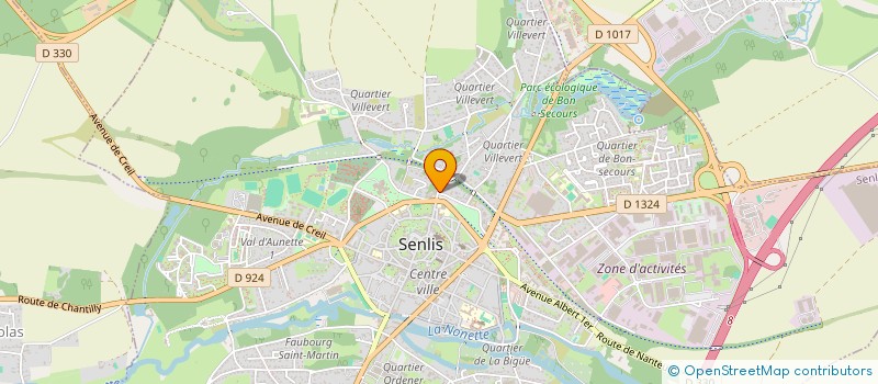 localisation de l'entreprise MADAME COLETTE DUFOIS  SENLIS