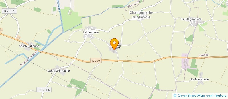 localisation de l'entreprise MADAME COLETTE DUGUET à CHANTEMERLE-SUR-LA-SOIE