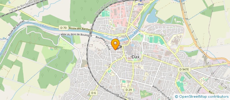 localisation de l'entreprise MADAME COLETTE DUPRAT  DAX