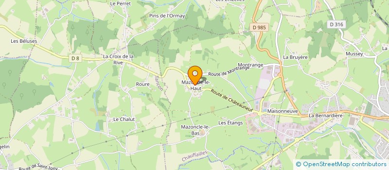 localisation de l'entreprise MADAME COLETTE DUVERNAY à MUSSY-SOUS-DUN