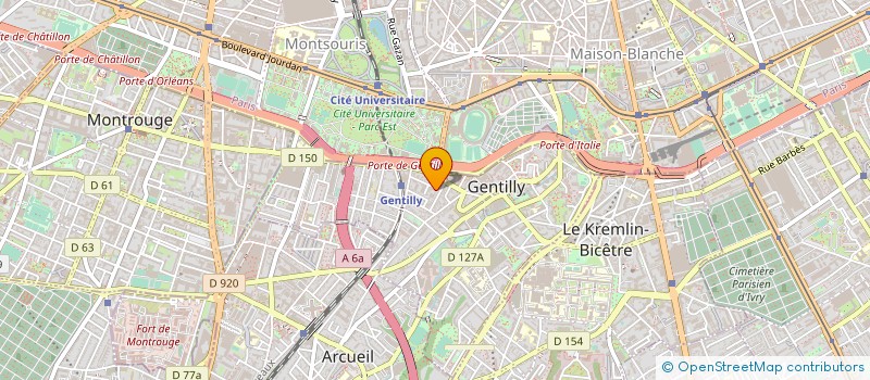 localisation de l'entreprise MADAME COLETTE ELFASSY  GENTILLY