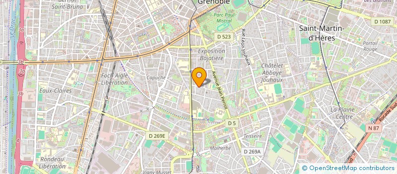 localisation de l'entreprise MADAME COLETTE ESMENJAUD  GRENOBLE