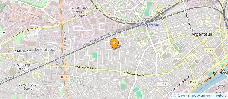 localisation de l'entreprise MADAME COLETTE EVRARD  ARGENTEUIL