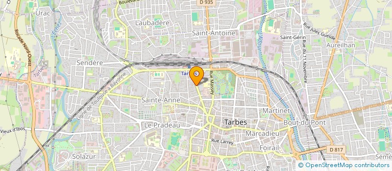 localisation de l'entreprise MADAME COLETTE FAURE  TARBES