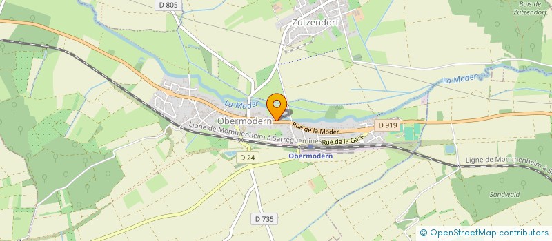 localisation de l'entreprise MADAME COLETTE FAURE  OBERMODERN-ZUTZENDORF