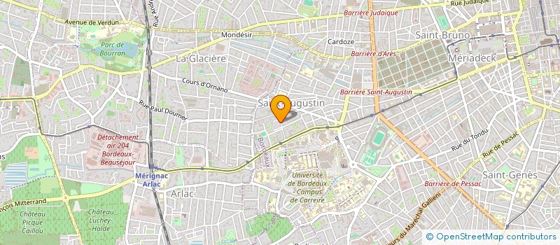 localisation de l'entreprise MADAME COLETTE FAUVEAU  BORDEAUX