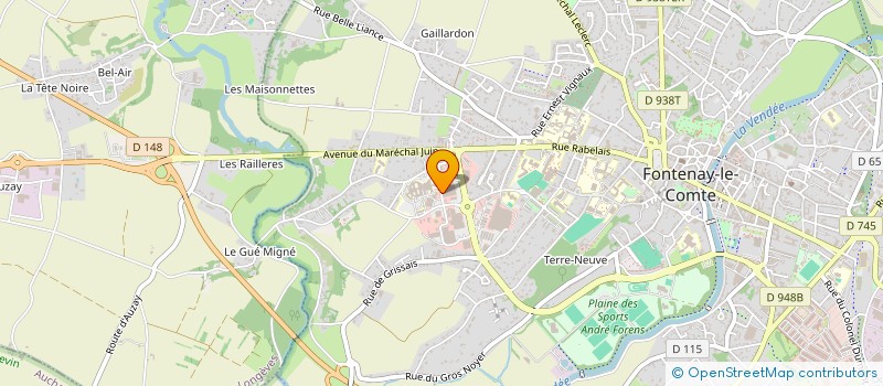 localisation de l'entreprise MADAME COLETTE FAVE à FONTENAY-LE-COMTE