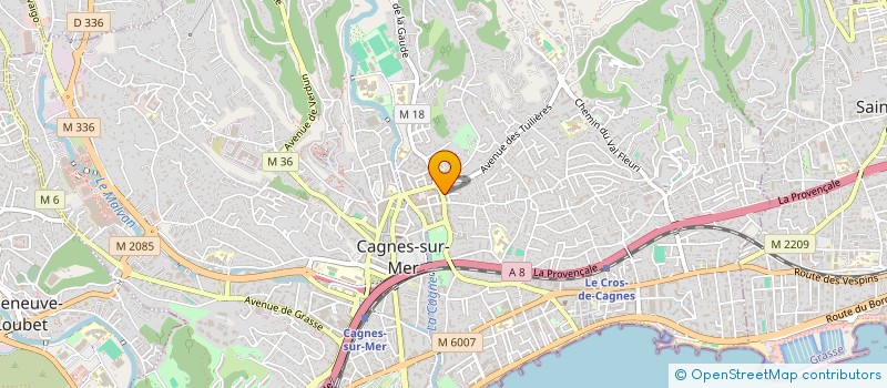 localisation de l'entreprise MADAME COLETTE FERNANDEZ à CAGNES-SUR-MER