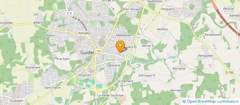 localisation de l'entreprise MADAME COLETTE FEUTELAIS  GUIDEL