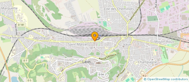 localisation de l'entreprise MADAME COLETTE FIEVET à LAON