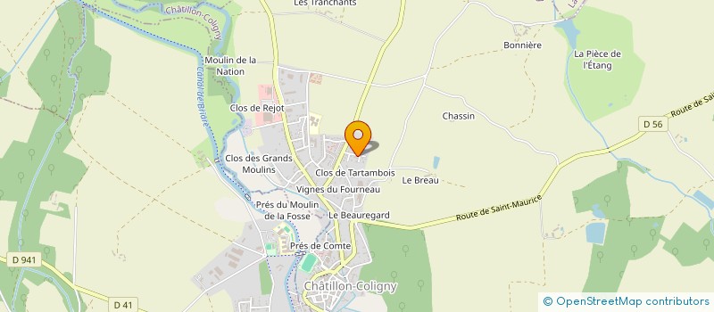 localisation de l'entreprise MADAME COLETTE FLEURANDEAU à CHATILLON-COLIGNY