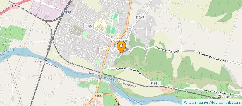 localisation de l'entreprise MADAME COLETTE FORISSIER  LIVRON-SUR-DROME