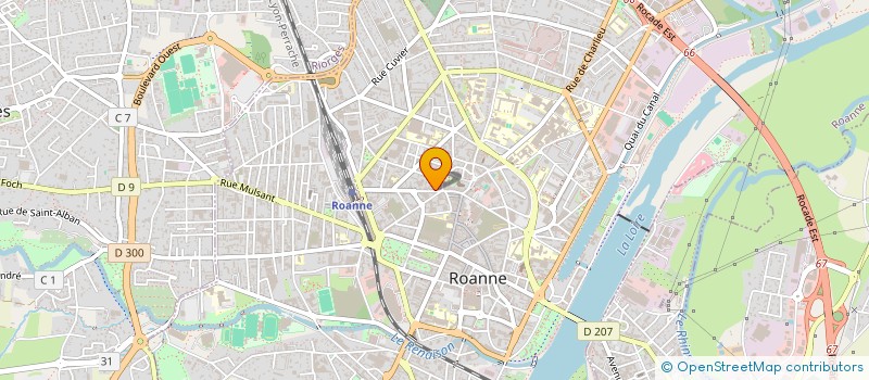 localisation de l'entreprise MADAME COLETTE FOUILLAT  ROANNE