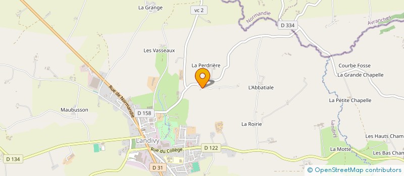 localisation de l'entreprise MADAME COLETTE FOUREL  LANDIVY