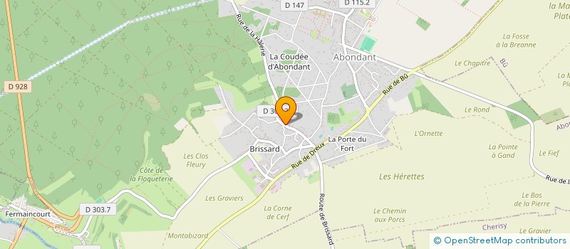 localisation de l'entreprise MADAME COLETTE GALLIER à ABONDANT