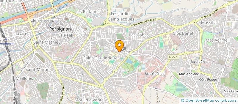 localisation de l'entreprise MADAME COLETTE GAUDENZ  PERPIGNAN