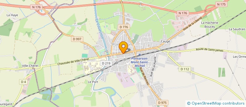 localisation de l'entreprise MADAME COLETTE GERMAIN  PONTORSON