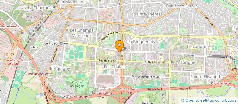 localisation de l'entreprise MADAME COLETTE GERMAIN  RENNES