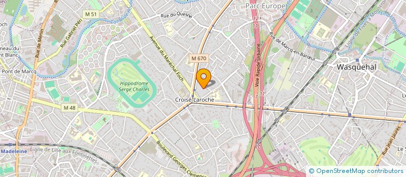 localisation de l'entreprise MADAME COLETTE GOULLARD à MARCQ-EN-BARŒUL