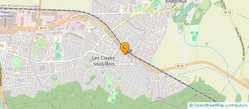 localisation de l'entreprise MADAME COLETTE GRENET à LES CLAYES-SOUS-BOIS