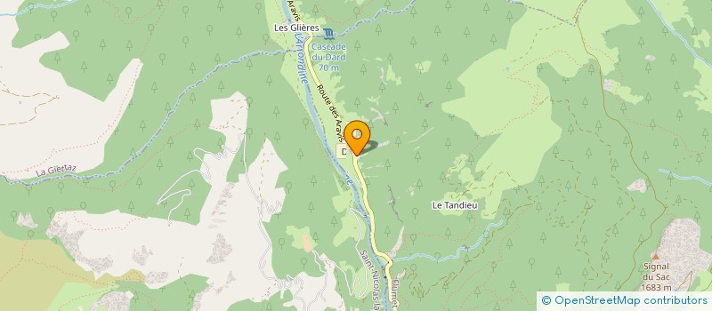 localisation de l'entreprise MADAME COLETTE GROSSET GRANGE  FLUMET