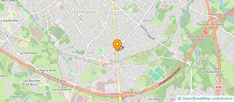 localisation de l'entreprise MADAME COLETTE GUIBRETEAU  REZE