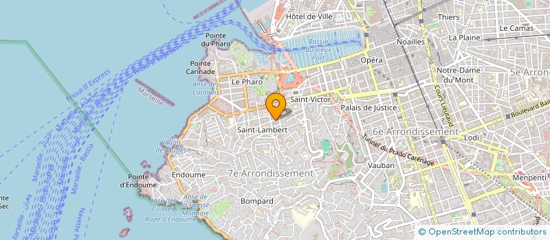localisation de l'entreprise MADAME COLETTE HACQUEL à MARSEILLE