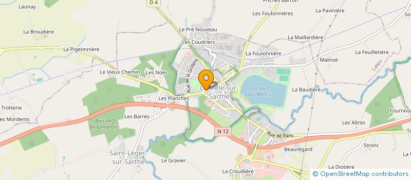 localisation de l'entreprise MADAME COLETTE HALLOPAUX à LE MELE-SUR-SARTHE