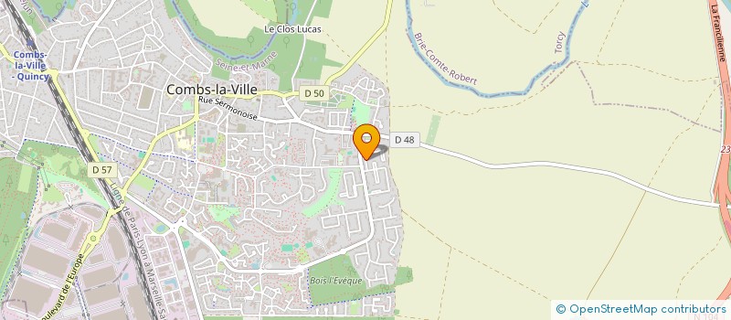 localisation de l'entreprise MADAME COLETTE HARBONNIER  COMBS-LA-VILLE