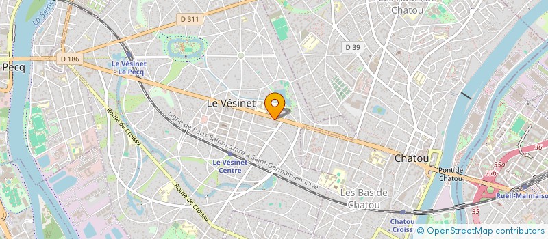localisation de l'entreprise MADAME COLETTE HEUZEY-LINGE à LE VESINET