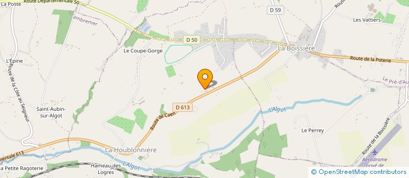 localisation de l'entreprise MADAME COLETTE HUBERT  LA HOUBLONNIERE