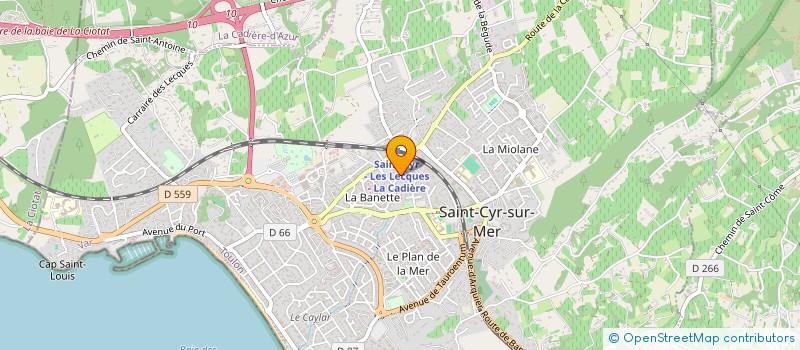 localisation de l'entreprise MADAME COLETTE JACCOD à SAINT-CYR-SUR-MER