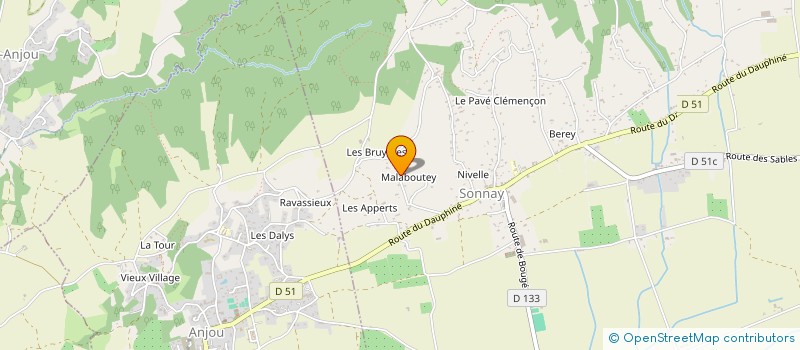 localisation de l'entreprise MADAME COLETTE JEANDOT  SONNAY