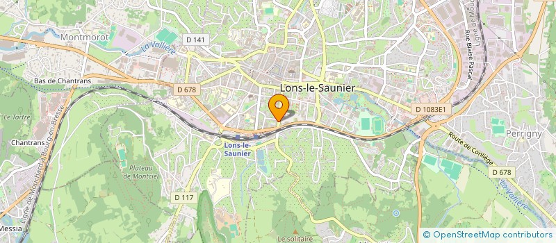 localisation de l'entreprise MADAME COLETTE JOBEZ  LONS-LE-SAUNIER