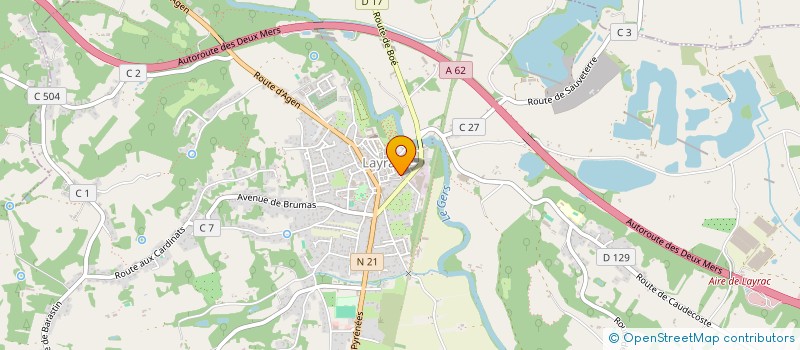 localisation de l'entreprise MADAME COLETTE LANGLET  LAYRAC