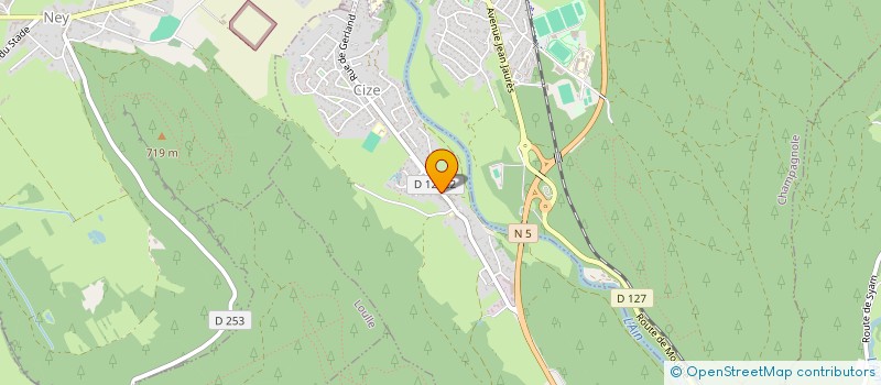 localisation de l'entreprise MADAME COLETTE LASSIEUR  CIZE