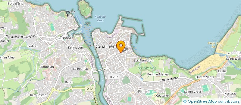 localisation de l'entreprise MADAME COLETTE LE FLAOUTER  DOUARNENEZ