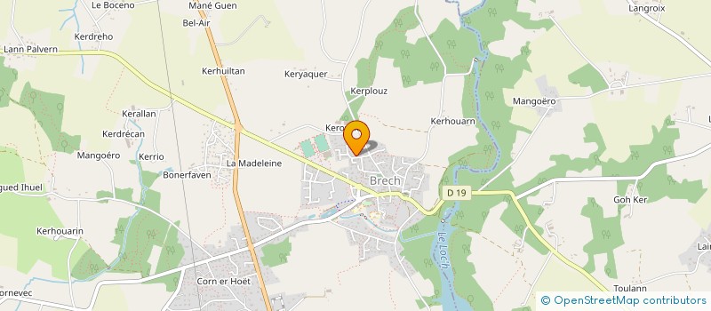 localisation de l'entreprise MADAME COLETTE LE GLOAHEC  BRECH