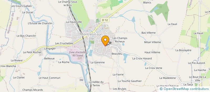 localisation de l'entreprise MADAME COLETTE LE SANG  MONTREUIL-SUR-ILLE