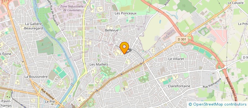 localisation de l'entreprise MADAME COLETTE LEBATTEUX  LE MANS