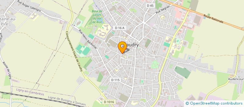 localisation de l'entreprise MADAME COLETTE LEBRUN  CAUDRY