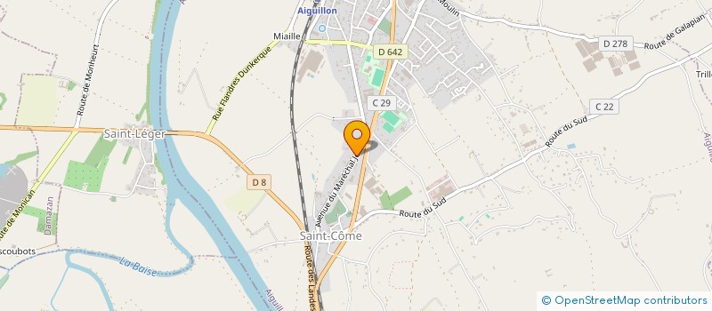 localisation de l'entreprise MADAME COLETTE LECAUDE  AIGUILLON