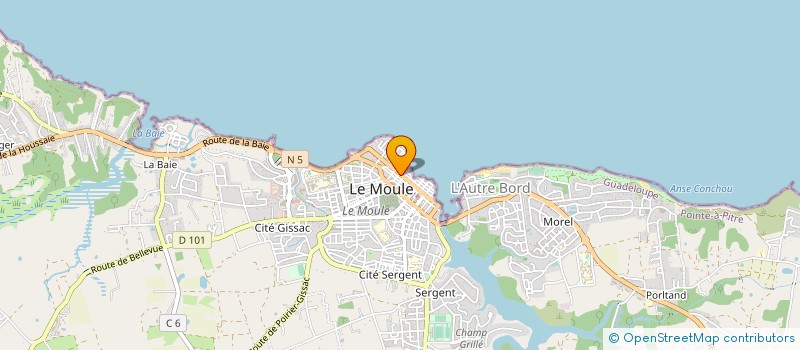 localisation de l'entreprise MADAME COLETTE LEE à LE MOULE