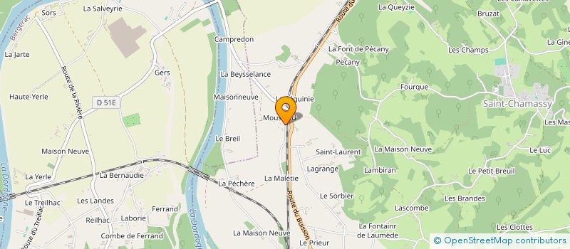 localisation de l'entreprise MADAME COLETTE LEFEVRE  SAINT-CHAMASSY