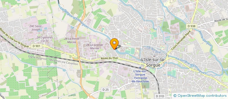 localisation de l'entreprise MADAME COLETTE LEFORT  L'ISLE-SUR-LA-SORGUE