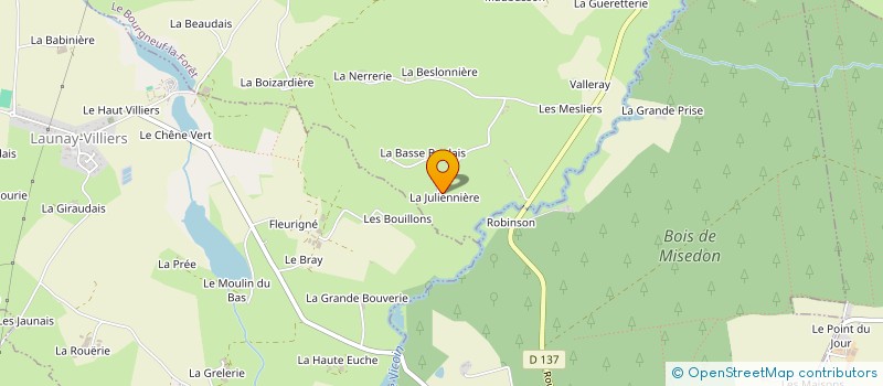 localisation de l'entreprise MADAME COLETTE LEMAITRE à LE BOURGNEUF-LA-FORET